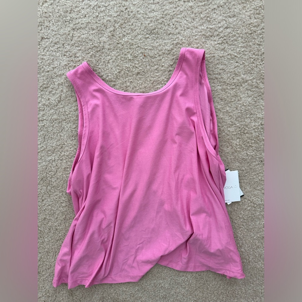 Beyond Yoga Asymmetrical Pink Sleeveless Tank Top NWOT